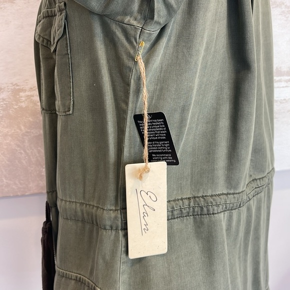 ELAN Lightweight army long sleeve jacket (nwt) 100% Tencel - Picture 5 of 7